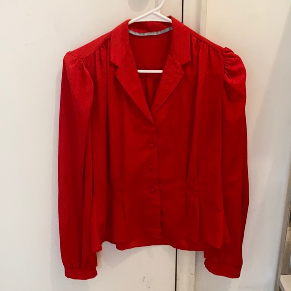 Red Blouse Vintage - Picture 1 of 5
